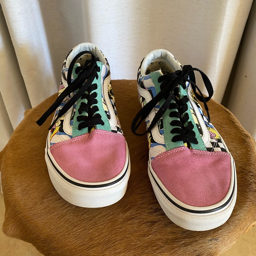 VANS Old Skool Disney Collab 80’s Mickey Mouse Men’s 8.5 Disneyland Sneakerhead - Picture 5 of 10
